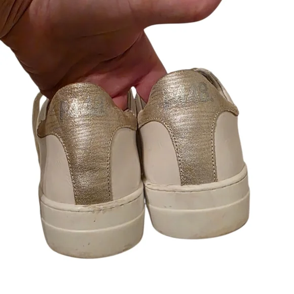 P448 Thea Leather Suede Platform Sneakers Size 38 You can Surf Later Skater - Picture 5 of 10